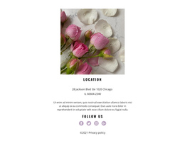Flowers Studio Contact Bootstrap HTML