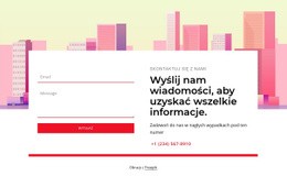 Wyślij Nam Wiadomości, Aby Uzyskać Wszelkie Informacje - HTML Page Maker