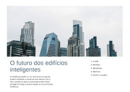 Futuro Dos Edifícios Inteligentes - Create HTML Page Online