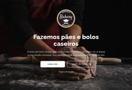 Pão Tradicional Artesanal Modelo HTML CSS Simples