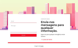 Envie-Nos Mensagens Para Qualquer Informação - Melhor Modelo HTML