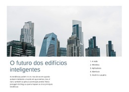 Futuro Dos Edifícios Inteligentes - Página De Destino Gratuita