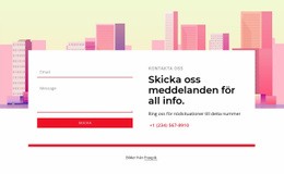 Skicka Oss Meddelanden För All Info Webbplatsmall