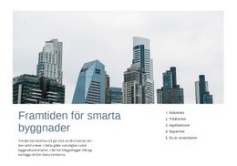 Framtiden För Smarta Byggnader - Enkel Webbplatsmall