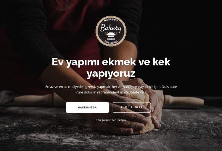 El yapımı geleneksel ekmek CSS Şablonu