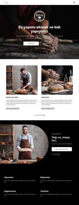 Ev Yapımı Ekmekler Yapıyoruz - HTML5 Website Builder