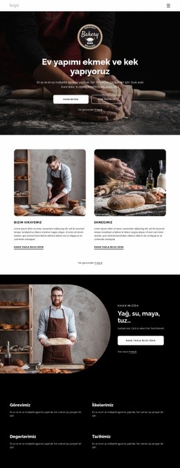 Ev Yapımı Ekmekler Yapıyoruz - HTML5 Boş Şablonu