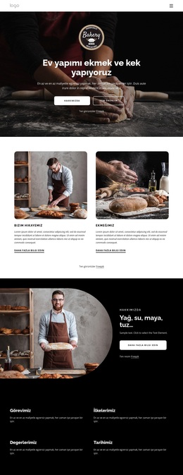 Ev Yapımı Ekmekler Yapıyoruz Için Çok Amaçlı WordPress Teması