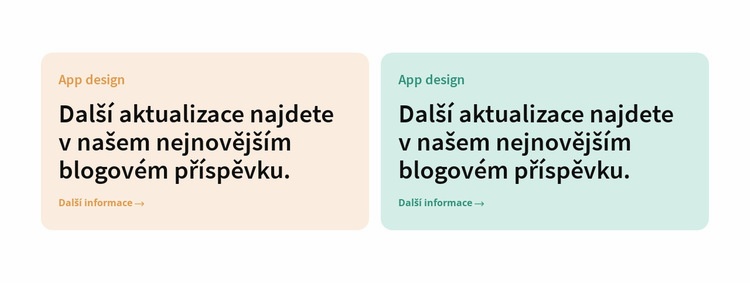 Dva barevné sloupce Šablona CSS