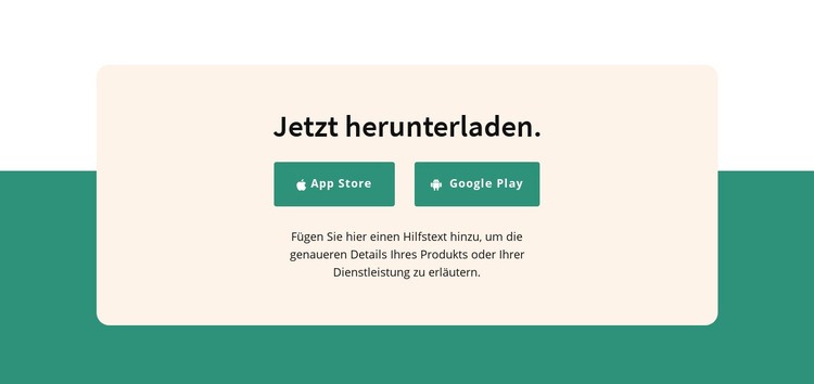 Anwendung herunterladen Website Builder-Vorlagen