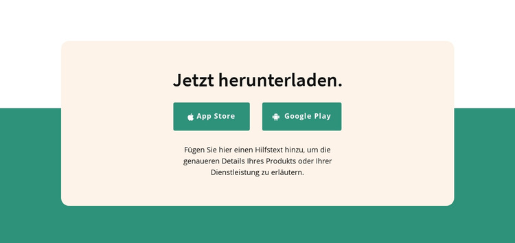 Anwendung herunterladen Website-Vorlage