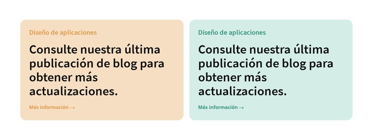 Dos columnas de colores Plantillas de creación de sitios web