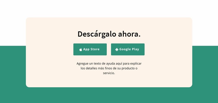 Descargar aplicación Página de destino