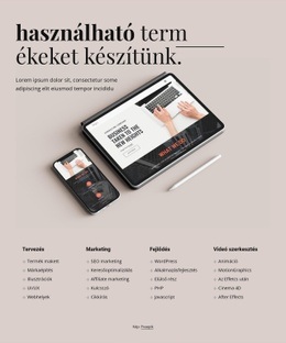 Tervezés És Videó Szerkesztés - HTML Websablon