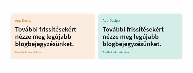 Két színes oszlop HTML Sablon