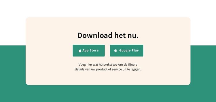 Applicatie downloaden Website Builder-sjablonen