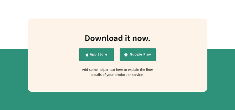 Download application One Page Template