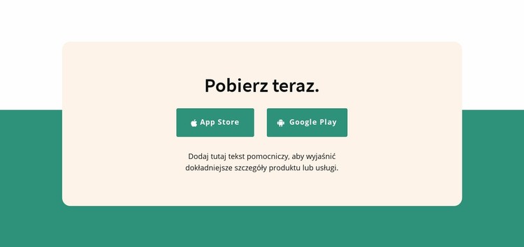 Pobierz aplikację Makieta strony internetowej