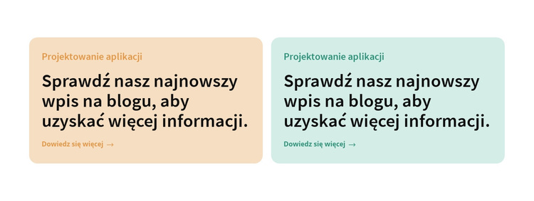 Dwie kolorowe kolumny Motyw WordPress