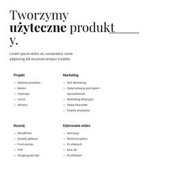Tworzymy Produkty Użytkowe – Twórz Piękne Szablony