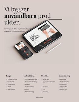 Design Och Videoredigering - HTML-Webbmall