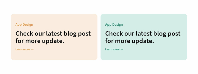 Two colored columns Website Design