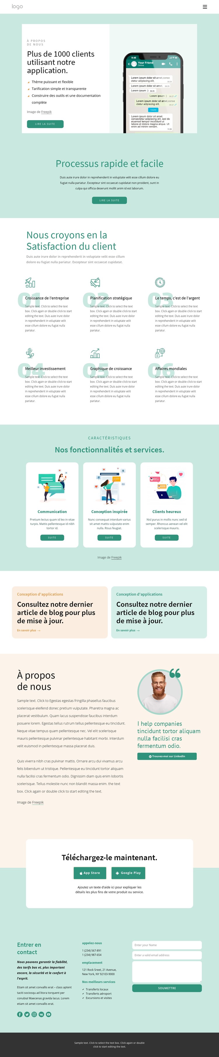 1000+ clients utilisant notre application Modèle CSS