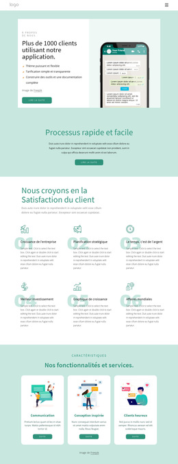 1000+ Clients Utilisant Notre Application - Page De Destination