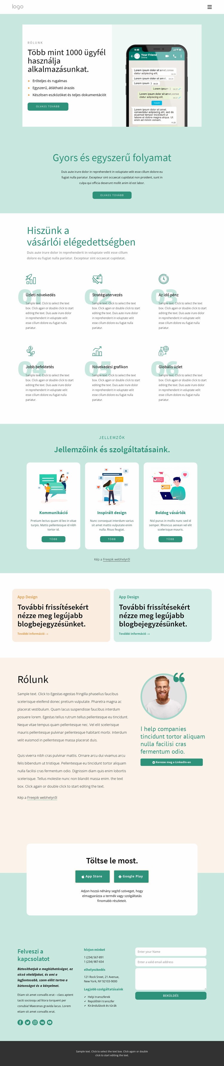 Több mint 1000 ügyfél használja alkalmazásunkat HTML Sablon