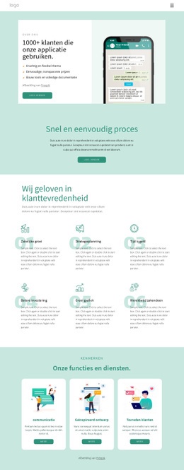 1000+ Klanten Die Onze Applicatie Gebruiken - Responsieve Websitesjablonen