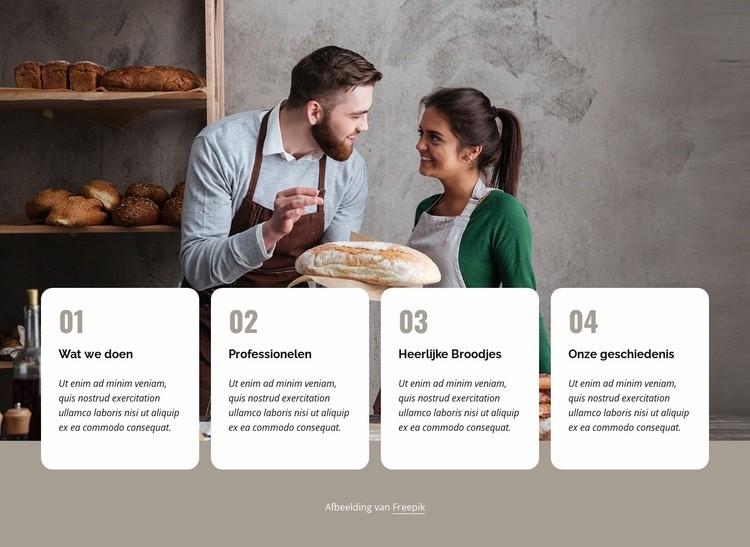 Goed brood, gezonde broodjes Website ontwerp