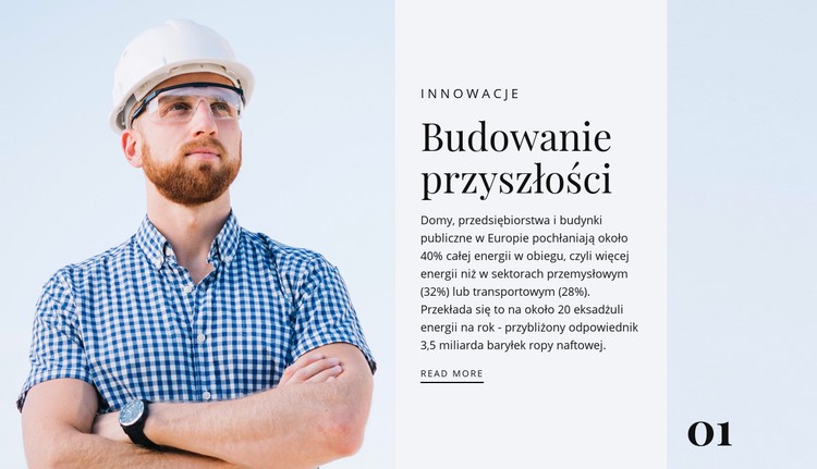 Połączenie kreatywności i technologii Szablon CSS