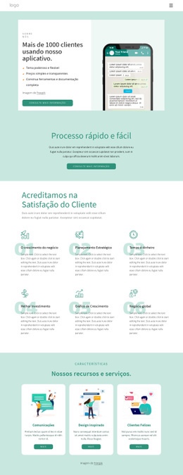 Mais De 1000 Clientes Usando Nosso Aplicativo