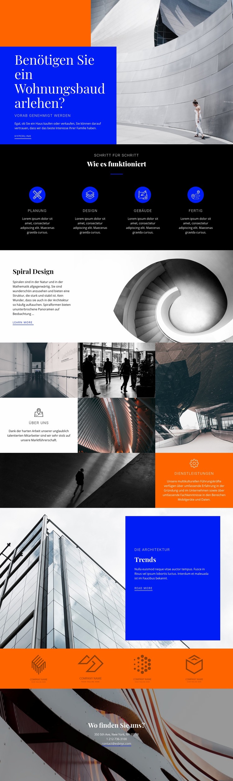 Lokale Immobilienagentur Website design