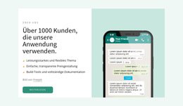 Unsere Bewerbung - Bestes Website-Vorlagendesign