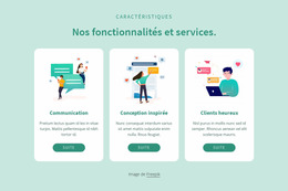 Nos Fonctionnalités Et Services - Modèle Joomla Gratuit