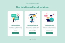 Nos Fonctionnalités Et Services Un Modèle De Page