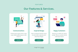 Our Features And Services - HTML Generator