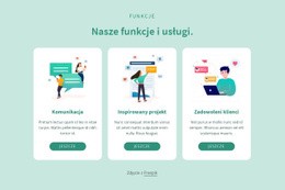 Projekt Strony Premium Dla Nasze Funkcje I Usługi