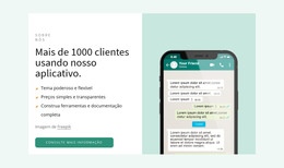 Nosso Aplicativo – Modelo Totalmente Responsivo