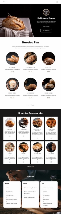 Deliciosos Panes - Create HTML Page Online