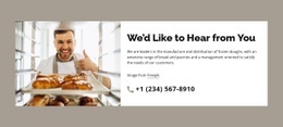Traditional bakery - Html Code Example by Nicepage