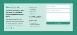 Skontaktuj Się Z Blokiem Szablon HTML CSS Responsywny