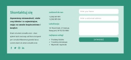 Najlepszy Szablon HTML5 Dla Skontaktuj Się Z Blokiem