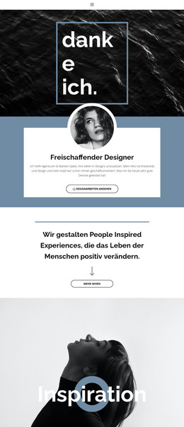 Freiberufliche Designer – Vorlage Für Website-Builder