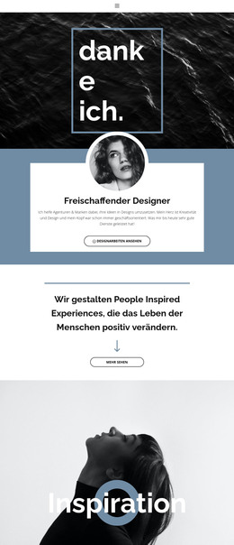 Freiberufliche Designer - Einfache HTML-Vorlage