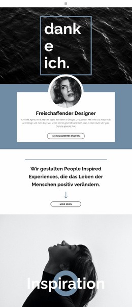 Website-Zielseite Für Freiberufliche Designer