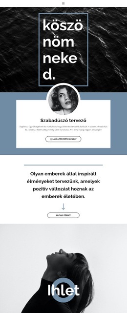 Szabadúszó Tervezők - Egyszerű HTML-Sablon