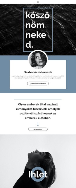 Szabadúszó Tervezők – Egyszerű WordPress Téma