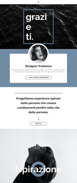 Designer Freelance - Mockup Di Sito Web Gratuito